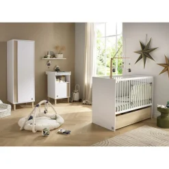 Armoires 1 Porte*Sauthon Baby's Sweet Home Paloma Armoirette 1 porte de Blanc neige
