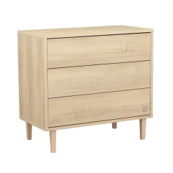 Commodes*Sauthon Baby's Sweet Home Paloma Commode 3 tiroirs de Bois chêne sépia