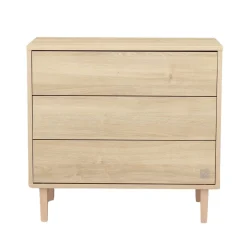Commodes*Sauthon Baby's Sweet Home Paloma Commode 3 tiroirs de Bois chêne sépia