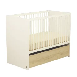 Lits 60X120 Évolutifs*Sauthon Baby's Sweet Home Paloma Lit bébé 60 x 120 cm de Blanc neige