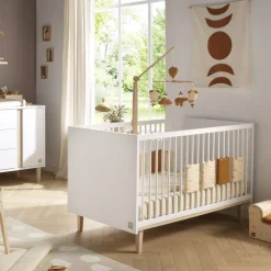 Lits 70X140 Évolutifs*Sauthon Baby's Sweet Home Paloma Lit bébé évolutif 70 x 140 cm de Blanc neige