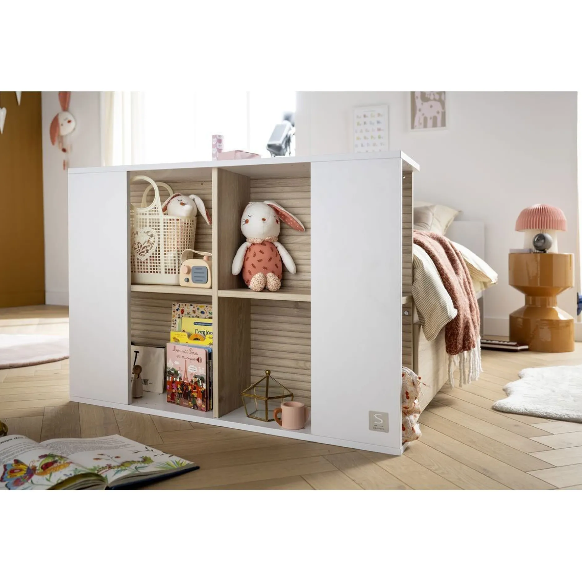 Lits 60X120 Évolutifs*Sauthon Baby's Sweet Home Paloma Lit transformable en 90 x 190 60 x 120 cm de Blanc neige