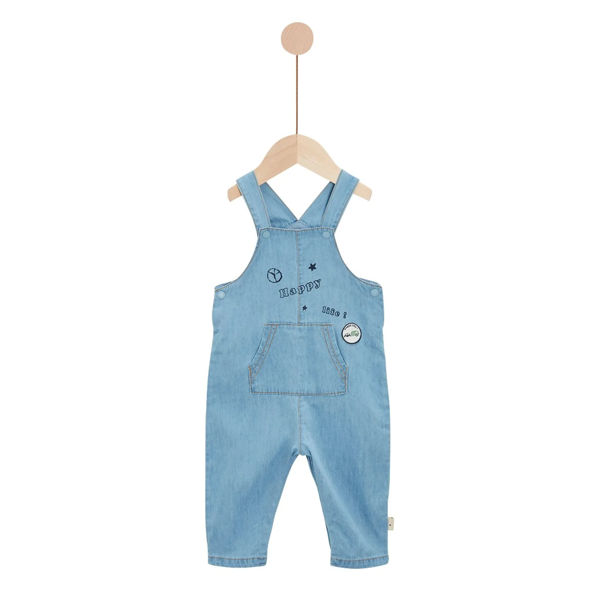 Combinaisons, Salopettes|T-Shirts, Polos, Chemises*P'tit bisou Parfum du Sud Salopette légère + Haut de Salt Chambray