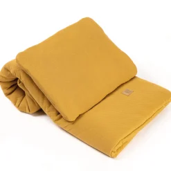 Parures De Lit*Vox Parure de lit couette + oreiller pure de Moutarde