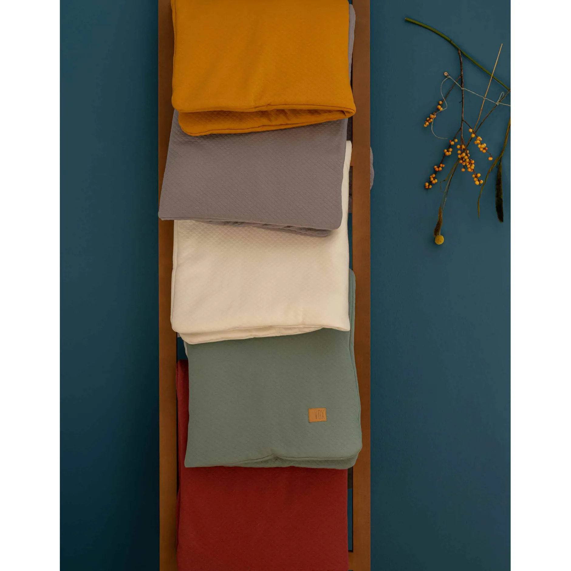 Parures De Lit*Vox Parure de lit couette + oreiller pure de Moutarde