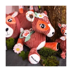 Jouets D'Activités*Les Déglingos Peluche d'activités Mélimélos la biche de Rouge