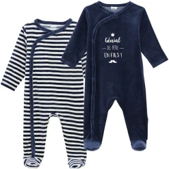 Vêtements Naissance|Pyjamas*P'tit bisou Petit Cocon Lot 2 Pyjamas de Shadow