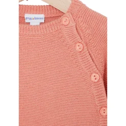 Gilets, Pulls, Cardigans|Collection Tricot*P'tit bisou Petit Cocon Mignon Brassière de Rose Shrimp