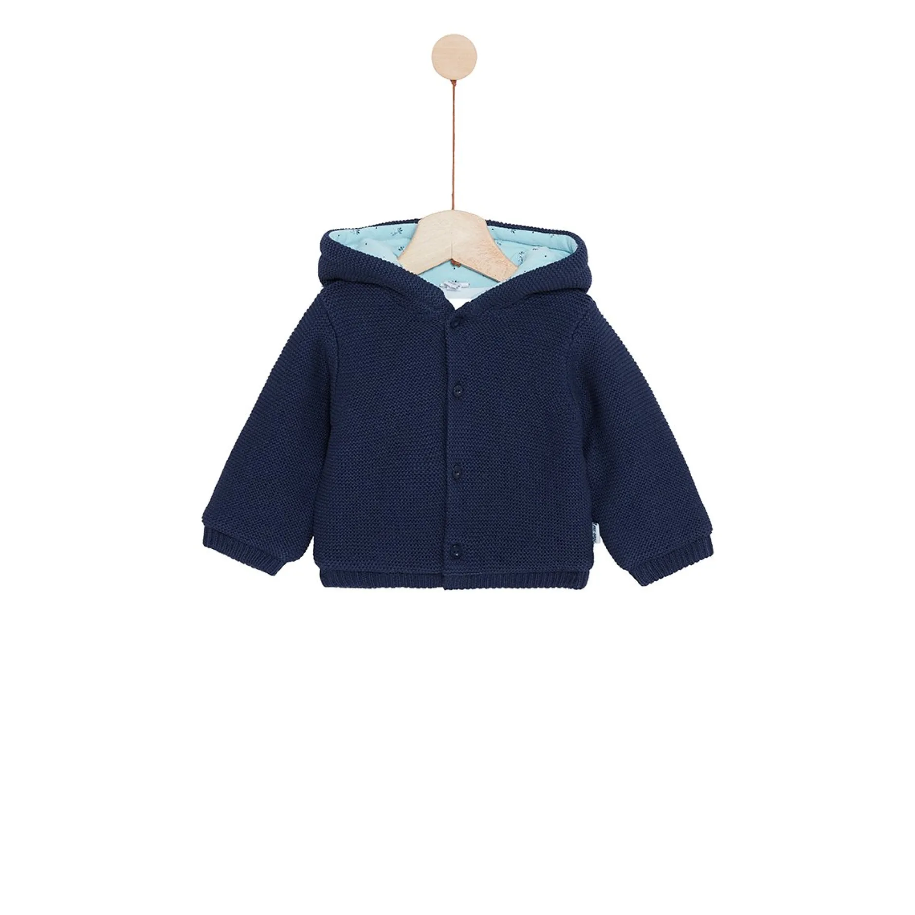 Vêtements Naissance*P'tit bisou Petit Cocon Mignon Cardigan à capuche de Bleu