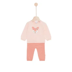 Collection Tricot*P'tit bisou Petit Cocon Mignon Ensemble en tricot de Rose
