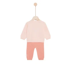 Collection Tricot*P'tit bisou Petit Cocon Mignon Ensemble en tricot de Rose