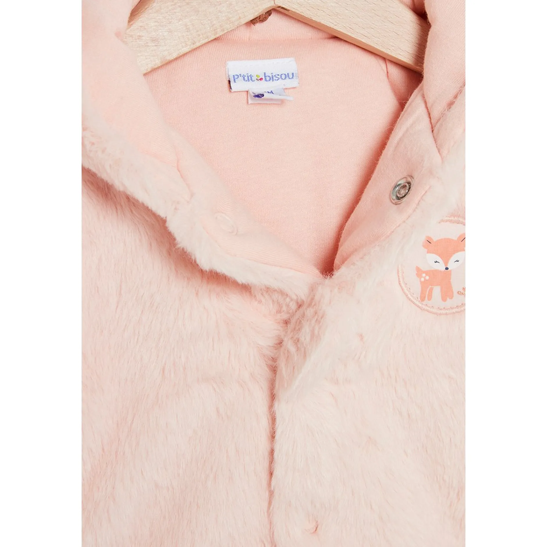Vêtements Naissance*P'tit bisou Petit Cocon Mignon Veste de Rose
