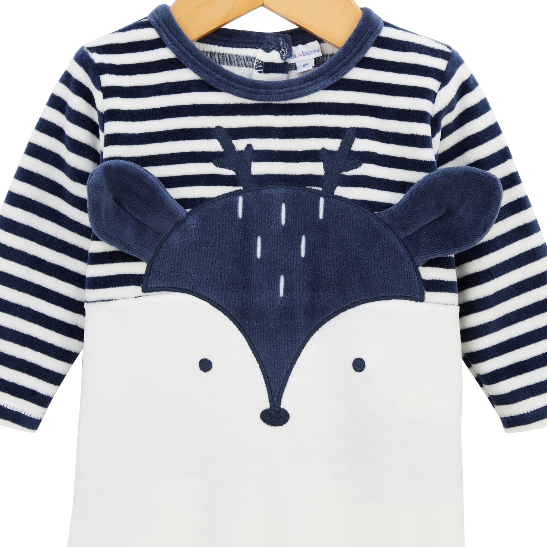 Vêtements Naissance|Pyjamas*P'tit bisou Petit Cocon Pyjama de Rayures Shadow