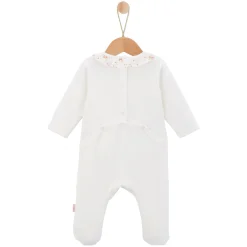 Vêtements Naissance|Pyjamas*P'tit bisou Petit Cocon Pyjama velours de Blanc