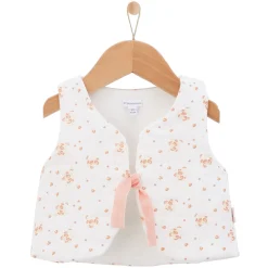Vestes, Manteaux, Pilotes*P'tit bisou Petit Cocon Veste sans manches de Imprimé Roses
