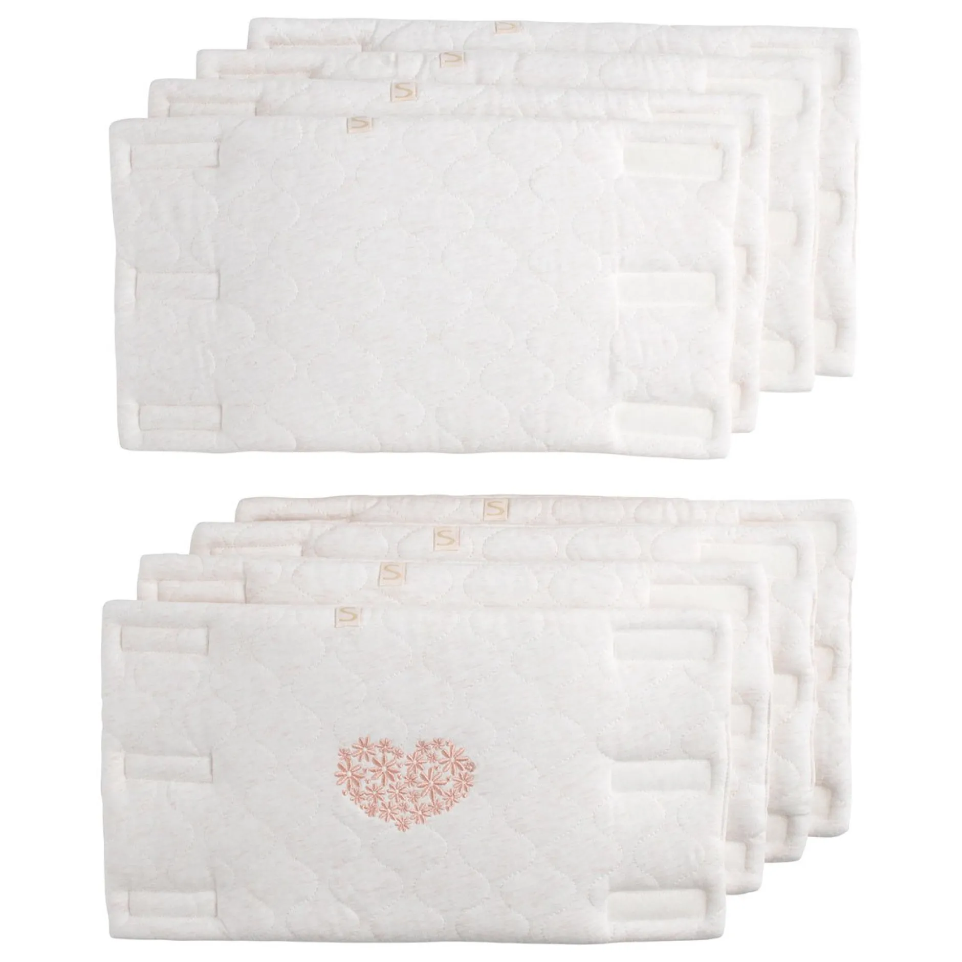 Tours De Lit*Sauthon Baby Déco Petit cœur Protections barreaux x8 de