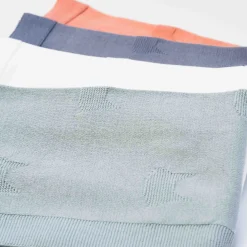 Couvertures*La Manufacture de Layette Petits chats Couverture en tricot de Blanc