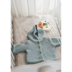 Vestes, Manteaux, Pilotes|Vestes, Manteaux, Pilotes*La Manufacture de Layette Petits chats Manteau en tricot 1 mois de Blanc