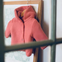 Vestes, Manteaux, Pilotes|Vestes, Manteaux, Pilotes*La Manufacture de Layette Petits chats Manteau en tricot 1 mois de Blanc