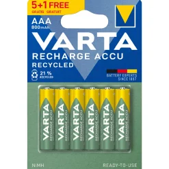 Piles*VARTA Pile rechargeables LR03/AAA 5+1 Gratuite de