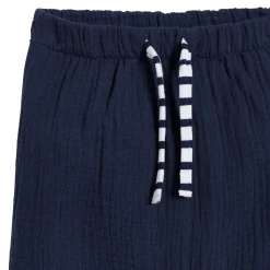 Pantalons, Shorts|T-Shirts, Polos, Chemises*P'tit bisou Plage Ensemble Pantalon + Tee-shirt de Bleu