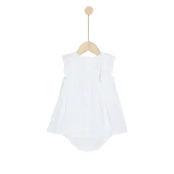Robes, Jupes*P'tit bisou Plage Robe + Bloomer 1 mois de Blanc