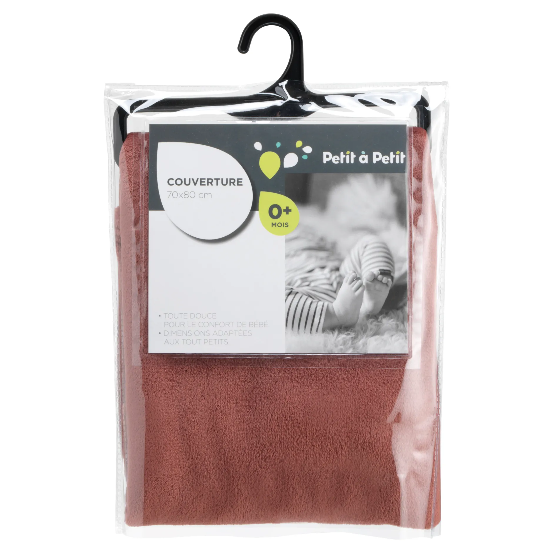 Plaids*Petit à petit Plaid tout doux de Beige lin