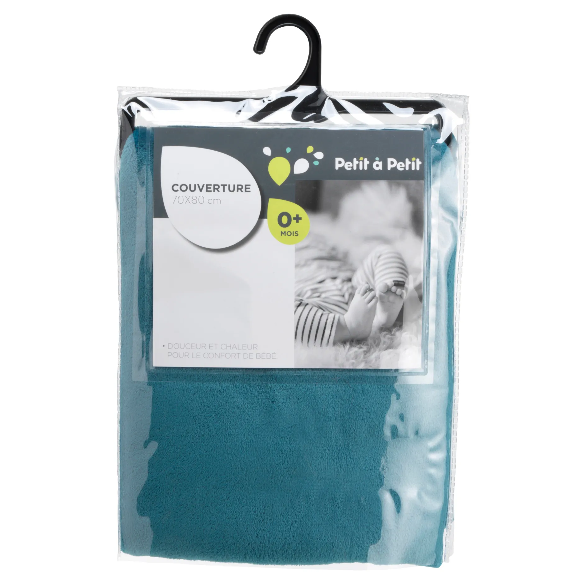 Plaids*Petit à petit Plaid tout doux de Beige lin