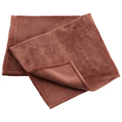 Plaids*Petit à petit Plaid tout doux de Rose framboise