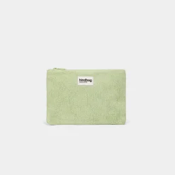 Trousses De Toilette*Hindbag Pochette Ema de Eponge vert amande