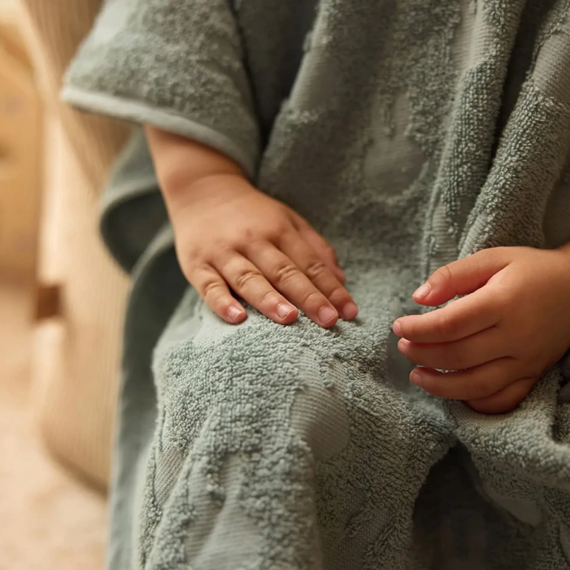 Ponchos*Jollein Poncho de bain en éponge Miffy Jacquard de Sea Green