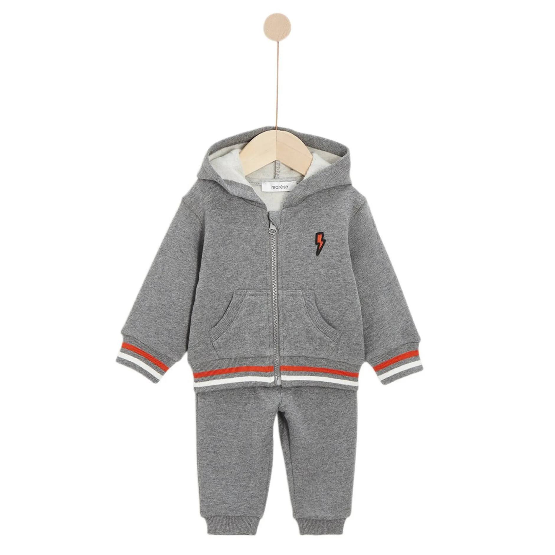 Pantalons, Shorts*Marèse Pop mood Veste + Jogging de gris stone dust