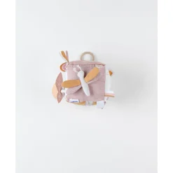 Jouets D'Activités*Noukies Popsie, Gigi & Louli Cube d'activités Veloudoux de Rose poudré