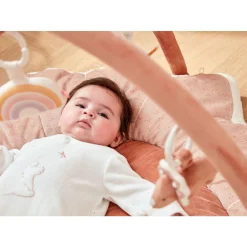 Tapis D'Éveil*Noukies Popsie, Gigi & Louli Tapis d'éveil Popsie Veloudoux de Rose poudré