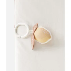 Tapis D'Éveil*Noukies Popsie, Gigi & Louli Tapis d'activités / Tapis de parc Popsie mousseline 75 x 95 cm de Écru/Rose