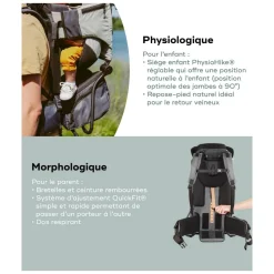 Tout Pour Vos Balades|Porte Bébé Dorsal*Babymoov Porte-bébé de randonnée Moov & Hike de Sauge