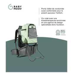 Tout Pour Vos Balades|Porte Bébé Dorsal*Babymoov Porte-bébé de randonnée Moov & Hike de Sauge