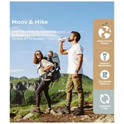 Tout Pour Vos Balades|Porte Bébé Dorsal*Babymoov Porte-bébé de randonnée Moov & Hike de Sauge