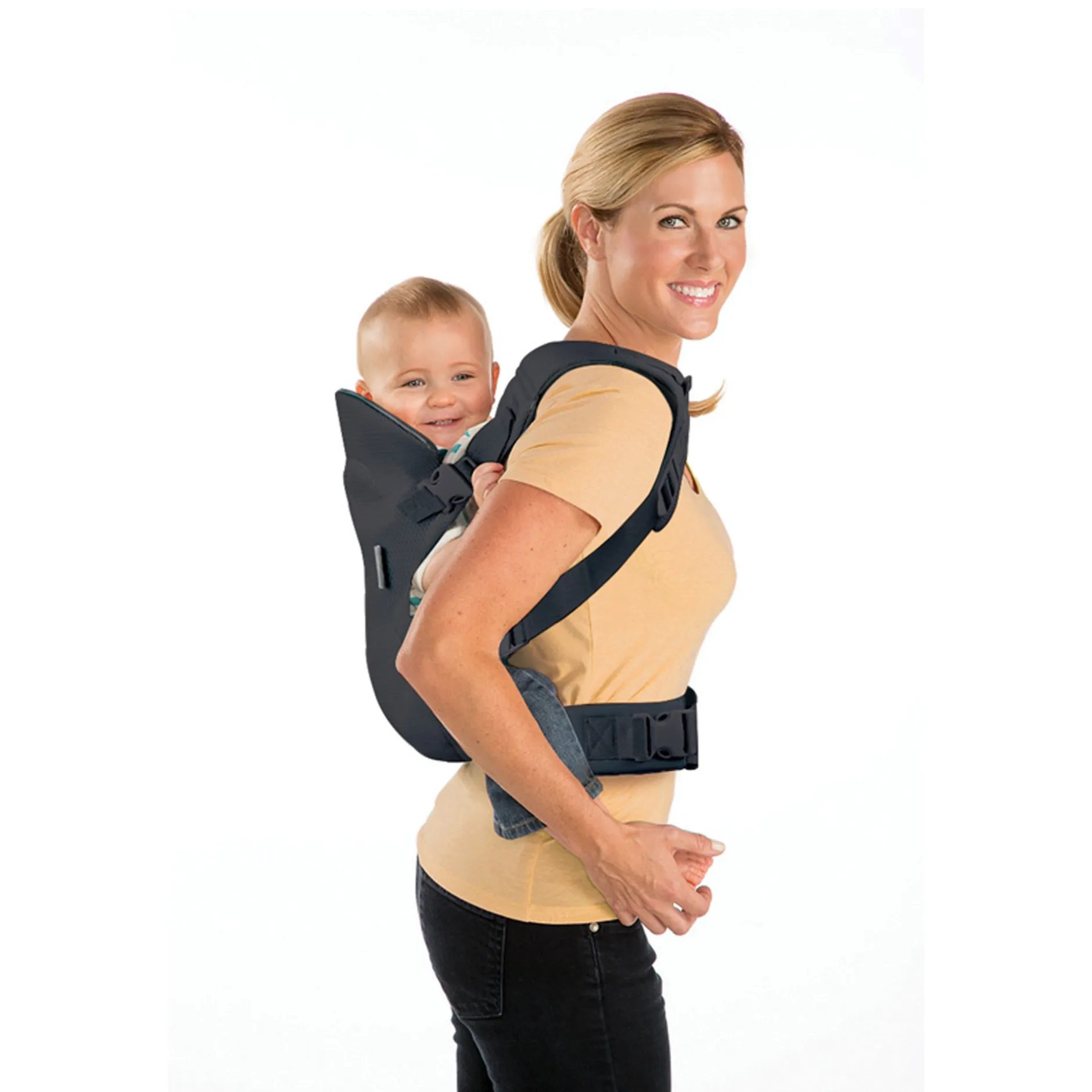 Tout Pour Vos Balades|Porte Bébé Dorsal*Infantino Porte-bébé Flip 4 en 1 Convertible Air de Gris