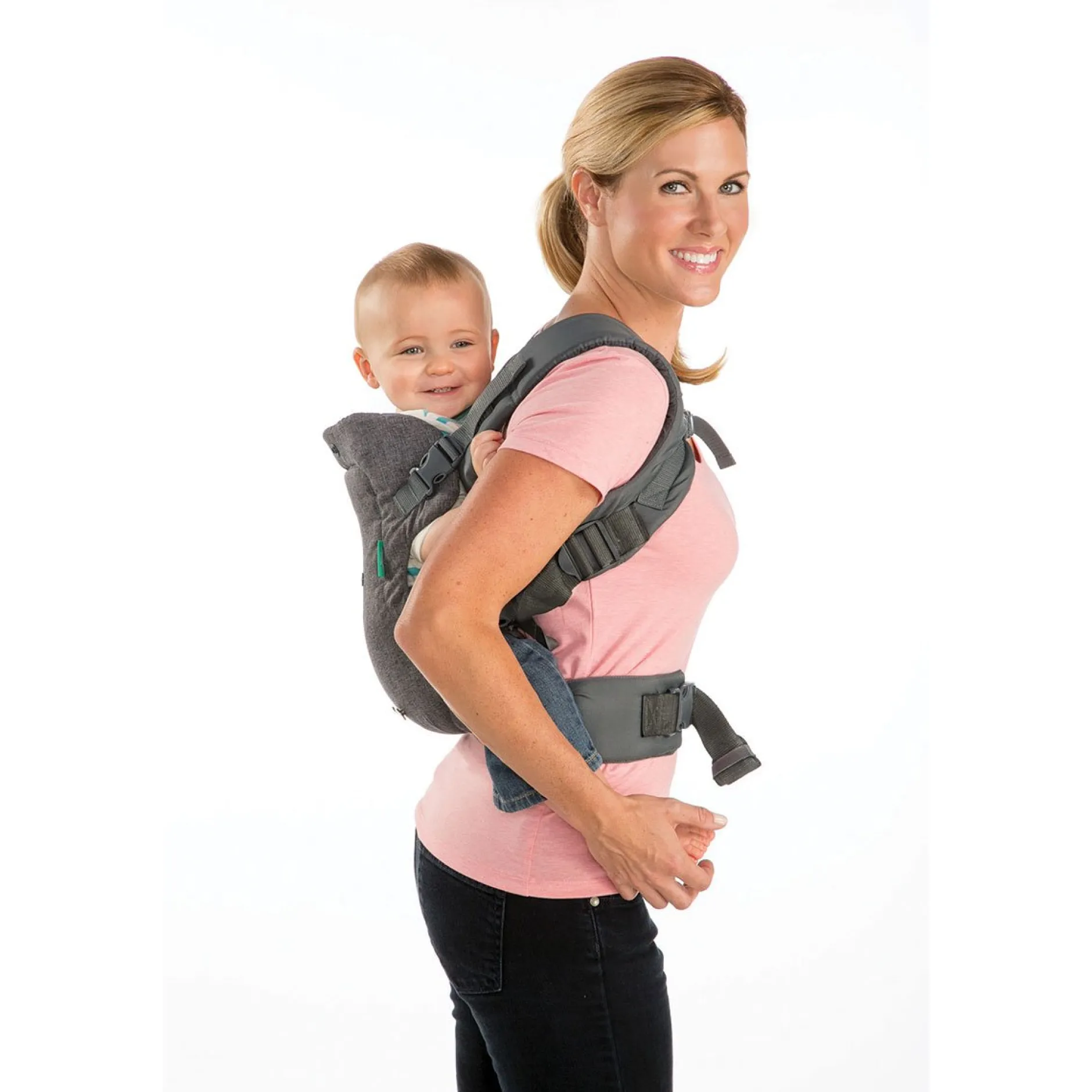 Tout Pour Vos Balades|Porte Bébé Dorsal*Infantino Porte-bébé Flip Ergo 4 en 1 de Gris