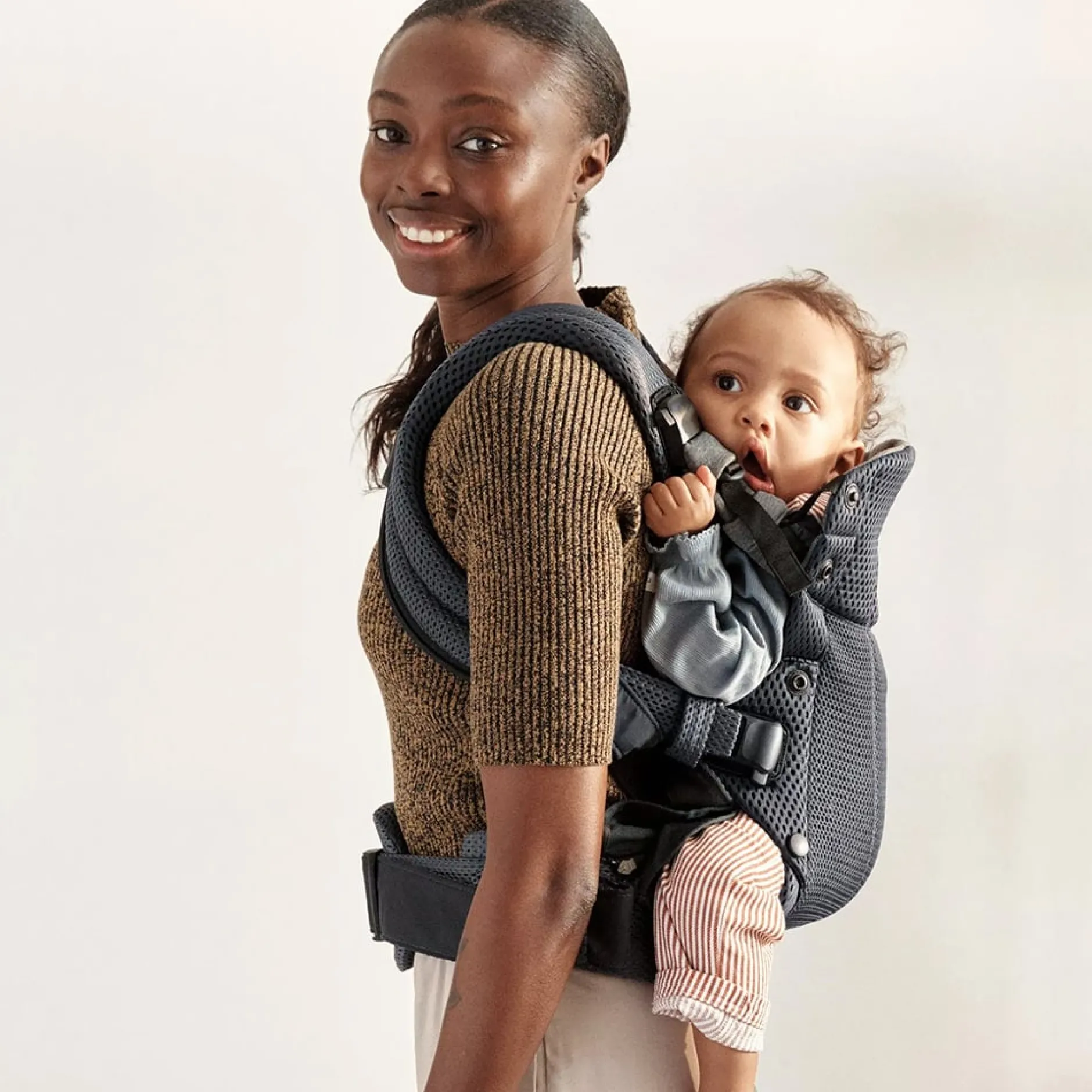 Porte Bébé Dorsal|Porte Bébé Ventral*BabyBjörn Porte-bébé Harmony de Anthracite mesh 3D