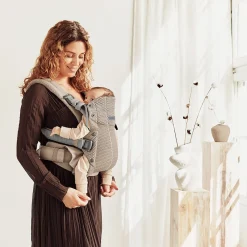 Tout Pour Vos Balades|Porte Bébé Dorsal*BabyBjörn Porte-bébé Harmony de Gris Beige Mesh 3D