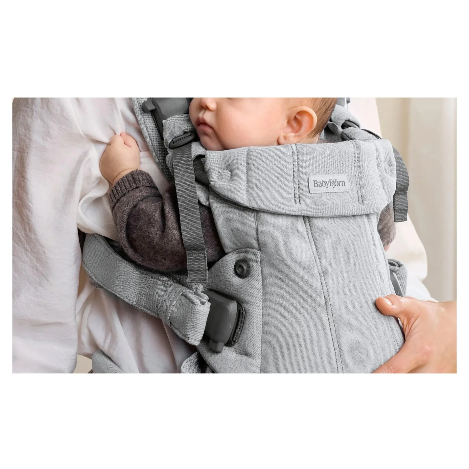 Tout Pour Vos Balades|Porte Bébé Dorsal*BabyBjörn Porte-bébé Harmony de Tissé chiné / gris clair
