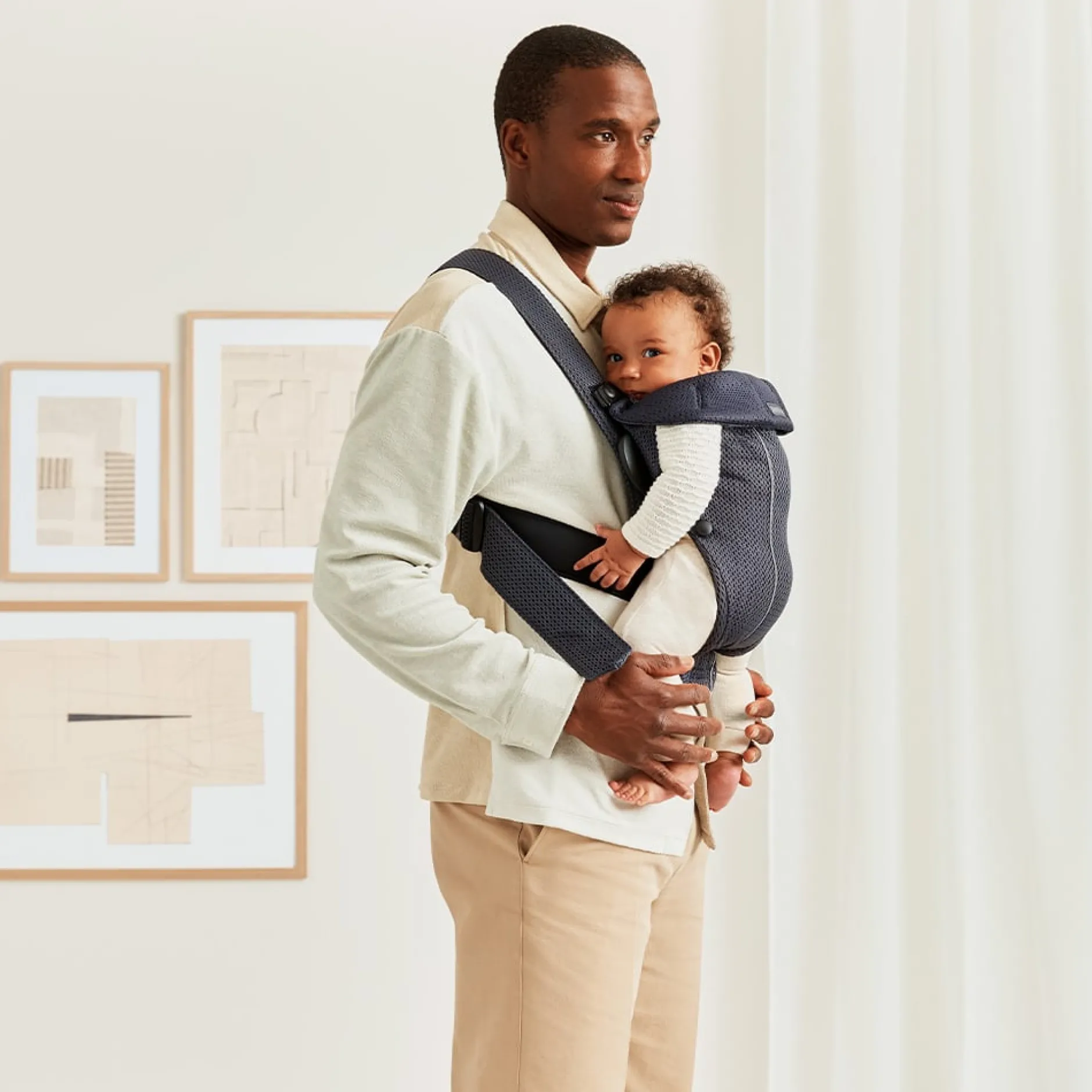 Porte Bébé Ventral|Tout Pour Vos Balades*BabyBjörn Porte-bébé Mini de Anthracite Mesh 3D