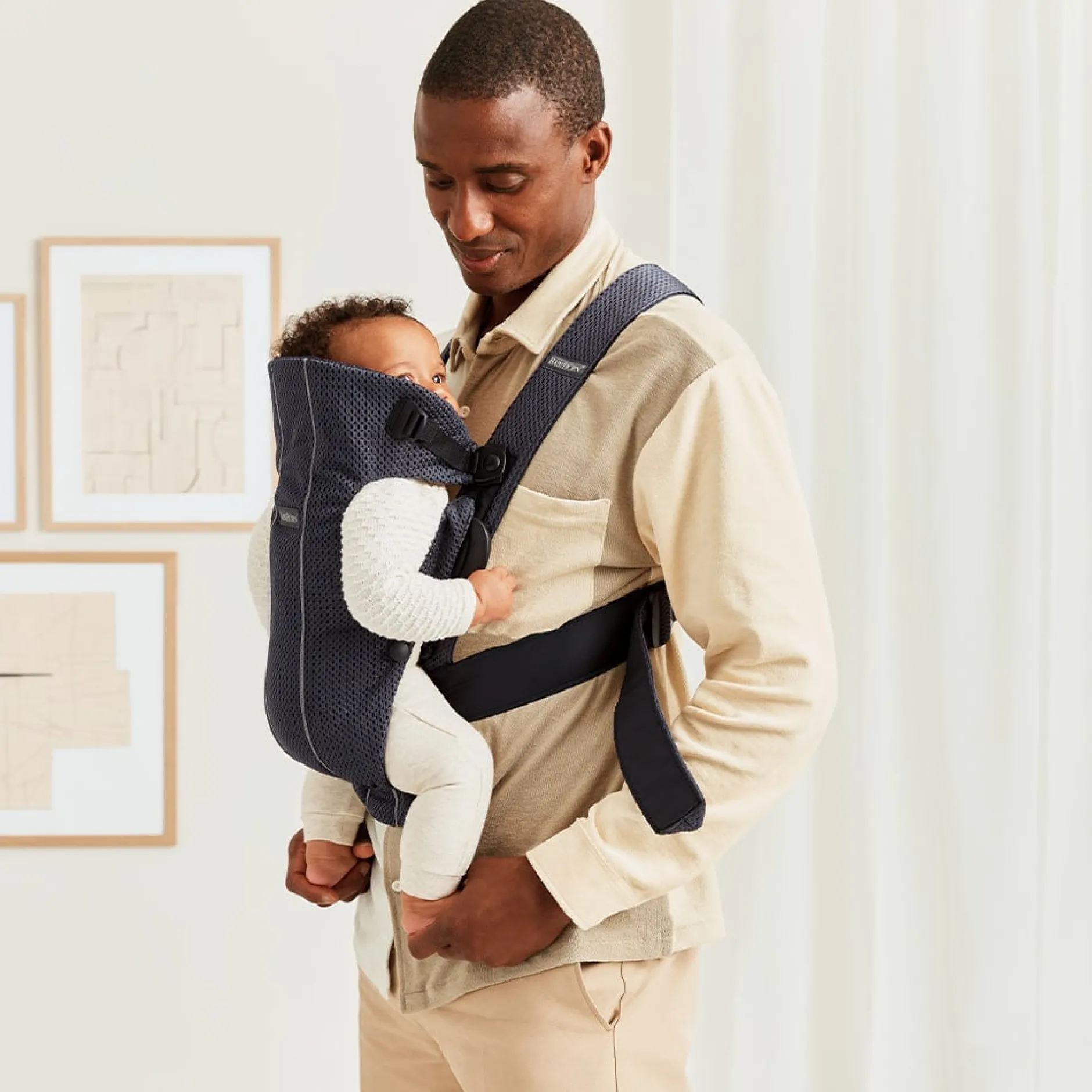 Porte Bébé Ventral|Tout Pour Vos Balades*BabyBjörn Porte-bébé Mini de Anthracite Mesh 3D