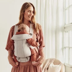 Porte Bébé Ventral|Tout Pour Vos Balades*BabyBjörn Porte-bébé Mini de Beige Clair Jersey 3D