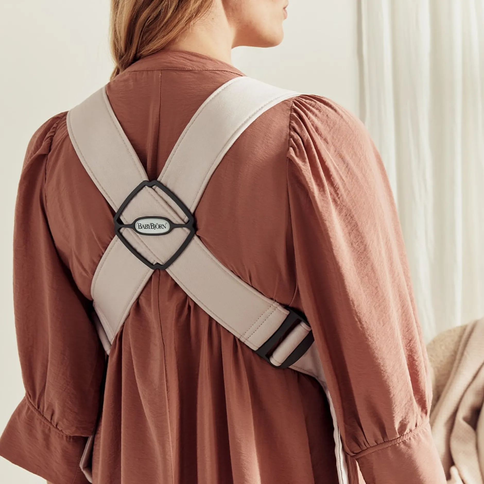 Porte Bébé Ventral|Tout Pour Vos Balades*BabyBjörn Porte-bébé Mini de Beige Clair Jersey 3D