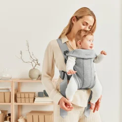 Porte Bébé Ventral|Tout Pour Vos Balades*BabyBjörn Porte-bébé Mini de Gris Clair Jersey 3D