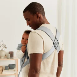 Porte Bébé Ventral|Tout Pour Vos Balades*BabyBjörn Porte-bébé Mini de Gris Clair Jersey 3D