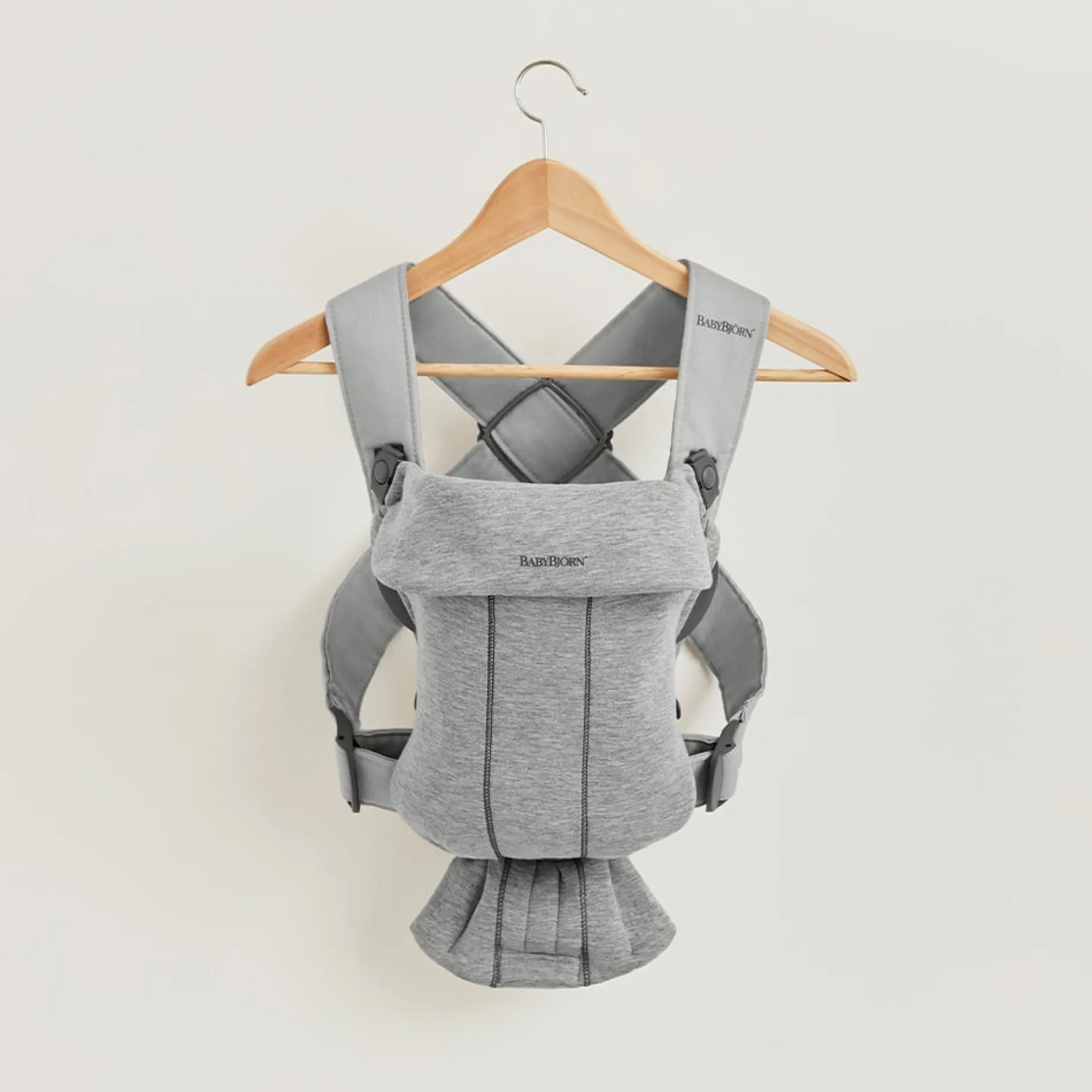 Porte Bébé Ventral|Tout Pour Vos Balades*BabyBjörn Porte-bébé Mini de Gris Clair Jersey 3D